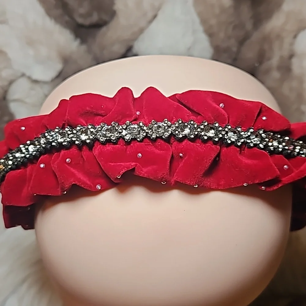 Velvet Rhinestone Headband